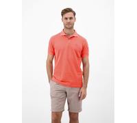 Poloshirt LERROS "Poloshirt, unifarben aus gestreiftem Piqué-Gewebe", Damen, Gr. M, vivid rot, 100% Baumwolle, ohne Ausschnitt, Shirts (49511864-M) vivid rot