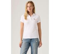 Poloshirt LEVI'S "2PACK HM POLO", Damen, Gr. M (38), 2 pack polo caviar, weiß, pique, Piqué, Obermaterial: 95% Baumwolle, 5% Elasthan, unifarben, figurbetont normal, ohne Ausschnitt, Shirts, In 2 unte