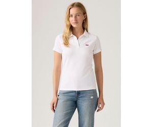 Poloshirt LEVI'S "2PACK HM POLO", Damen, Gr. XS (34), weiß (2 pack polo caviar, weiß, pique), Piqué, Obermaterial: 95% Baumwolle, 5% Elasthan, unifarben, figurbetont normal, ohne Ausschnitt, Shirts, I