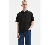 Poloshirt LEVI'S, Damen, Gr. XXL, schwarz (caviar), Piqué, Obermaterial: 100% Baumwolle, unifarben, regular fit hüftbedeckend, Rundhals, Shirts Poloshirt, mit Logo-Stickerei (71572045-XXL)
