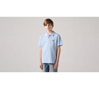 Poloshirt LEVI'S KIDS "LVB BACK NECK TAPE POLO", Mädchen, Gr. 16 (176), blau (chambray blau levi's), Single Jersey, Obermaterial: 100% Baumwolle, Shirts, for BOYS (60566414-16) chambray blau levi's