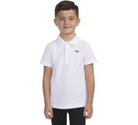 Poloshirt LEVI'S KIDS "LVB BACK NECK TAPE POLO", Mädchen, Gr. 16 (176), weiß, Single Jersey, Obermaterial: 100% Baumwolle, Shirts, for BOYS (89204051-16) weiß