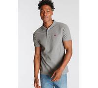Poloshirt LEVI'S "LE NEW LEVIS HM POLO", Herren, Gr. XL, grau (medium grau heather), Piqué, Obermaterial: 100% Baumwolle, unifarben, normal normal, ohne Ausschnitt, Bündchen, Shirts Poloshirt, mit kle