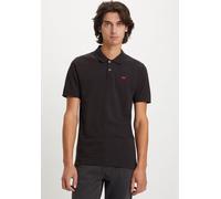 Poloshirt LEVI'S "LE SLIM HOUSEMARK POLO", Herren, Gr. XXL, schwarz (meteorite), Piqué, Obermaterial: 96% Baumwolle, 4% Elasthan, slim fit, Shirts (85778368-XXL) meteorite