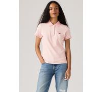 Poloshirt LEVI'S "LEVI'S HM POLO", Damen, Gr. L (40), rosa (rosa, weiß), Piqué, Obermaterial: 95% Baumwolle, 5% Elasthan, slim fit normal, ohne Ausschnitt, angesetztes Bündchen, Shirts, Piqué aus elas