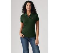 Poloshirt LEVI'S "Slim Polo Neutrals", Damen, Gr. M (38), mountain view, Jersey, Obermaterial: 95% Baumwolle, 5% Elasthan, casual, slim fit normal, ohne Ausschnitt, Kurzarm, Shirts (13468566-M) mounta