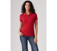 Poloshirt LEVI'S "LEVI'S HM POLO", Damen, Gr. XS, scarlet smile, Single Jersey, Obermaterial: 95% Baumwolle, 5% Elasthan, slim fit normal, ohne Ausschnitt, Shirts (32611251-XS) scarlet smile