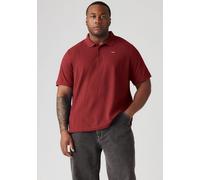 Poloshirt LEVI'S PLUS "BIG O.G. BATWING POLO", Herren, Gr. 5XL (76/78), braun (chocolate truffle), Piqué, Obermaterial: 100% Baumwolle, normal, ohne Ausschnitt, Bündchen, Shirts (30502165-5XL) chocola
