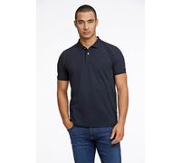 Poloshirt LINDBERGH, Herren, Gr. XL, blau (navy), Single Jersey, Obermaterial: 95% Baumwolle, 5% Elasthan, unifarben, casual, regular fit hüftbedeckend, Rundhals, Kurzarm Bündchen, Shirts, mit Logosti