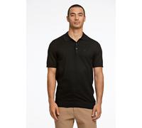 Poloshirt LINDBERGH "Lindbergh Poloshirt", Herren, Gr. S, schwarz, Obermaterial: 80% Viskose, 20% Nylon, schmal, V-Ausschnitt, Shirts (94864166-S) schwarz