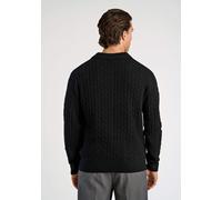 Lindbergh Strick-Pullover mit Lammwoll-Anteil Herren schwarz, XL