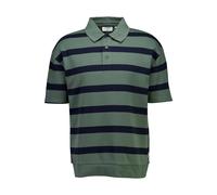 Poloshirt LINDBERGH "Poloshirt Oversize Fit", Herren, Gr. M, pine grün, Obermaterial: 85% Baumwolle, 15% Polyester, gestreift, oversize, Shirts (17089024-M) pine grün