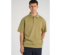 Poloshirt LINDBERGH "Poloshirt Oversize Fit", Herren, Gr. S, grün, Obermaterial: 85% Baumwolle, 15% Polyester, unifarben, oversize, Shirts (29547561-S) grün