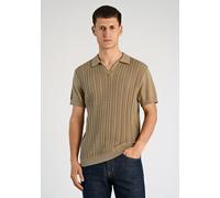 Poloshirt LINDBERGH "Poloshirt Relaxed Fit", Herren, Gr. S, dusty grün, Obermaterial: 100% Baumwolle, lässig geschnitten, V-Ausschnitt, Shirts (18591569-S) dusty grün