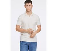 Lindbergh Slim Fit Poloshirt mit V-Ausschnitt in Weiss, Größe XXXL