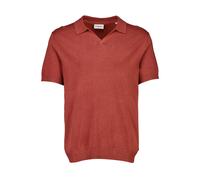 Poloshirt LINDBERGH "Poloshirt Slim Fit", Herren, Gr. M, rot (rot clay mel), Obermaterial: 80% Viskose, 20% Nylon, unifarben, schmal, Shirts (81798044-M) rot clay mel