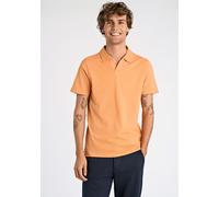 Poloshirt LINDBERGH "Poloshirt Slim Fit", Herren, Gr. S, orange (lt orange), Obermaterial: 95% Baumwolle, 5% Elasthan, unifarben, schmal, Shirts (81305844-S) lt orange