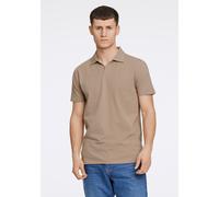 Poloshirt LINDBERGH "Poloshirt Slim Fit", Herren, Gr. XL, braun (stone 125), Obermaterial: 95% Baumwolle, 5% Elasthan, unifarben, schmal, Shirts (14700509-XL) stone 125