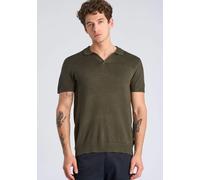 Poloshirt LINDBERGH "Poloshirt Slim Fit", Herren, Gr. XL, deep olive mix, Obermaterial: 80% Viskose, 20% Nylon, unifarben, schmal, Shirts (99125845-XL) deep olive mix