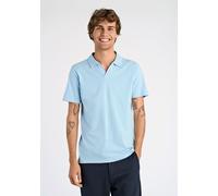 Poloshirt LINDBERGH "Poloshirt Slim Fit", Herren, Gr. XXL, blau (blau breeze), Obermaterial: 95% Baumwolle, 5% Elasthan, unifarben, schmal, Shirts (38766254-XXL) blau breeze