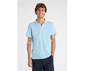 Poloshirt LINDBERGH "Poloshirt Slim Fit", Herren, Gr. XXL, blau (blau breeze), Obermaterial: 95% Baumwolle, 5% Elasthan, unifarben, schmal, Shirts (38766254-XXL) blau breeze