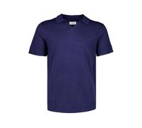 Poloshirt LINDBERGH "Poloshirt Slim Fit", Herren, Gr. XXL, blau moon mix, Obermaterial: 80% Viskose, 20% Nylon, unifarben, schmal, Shirts (25347456-XXL) blau moon mix
