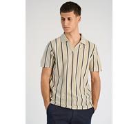 Poloshirt LINDBERGH "Poloshirt Slim Fit", Herren, Gr. XXL, sand, Obermaterial: 100% Baumwolle, gestreift, schmal, Shirts (27588212-XXL) sand