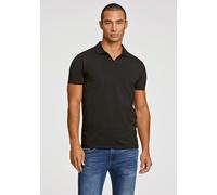 Poloshirt LINDBERGH "Poloshirt Slim Fit", Herren, Gr. XXL, schwarz, Obermaterial: 95% Baumwolle, 5% Elasthan, unifarben, schmal, Shirts (91545869-XXL) schwarz