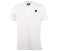 Poloshirt LOTTO, Herren, Gr. L (52/54), weiß (hellweiß), 100% Cotton, unifarben, normal, ohne Ausschnitt, Flachstrickbündchen, Shirts, - in hochwertiger Baumwoll-Piqué Qualität (79445445-L) hellweiß