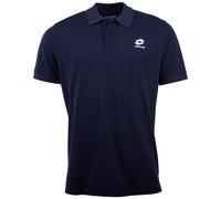 Poloshirt LOTTO, Herren, Gr. M (48/50), blau (marineblaus), 100% Cotton, unifarben, normal, ohne Ausschnitt, Flachstrickbündchen, Shirts, - in hochwertiger Baumwoll-Piqué Qualität (26118845-M) marineb