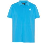Poloshirt LOTTO, Herren, Gr. S (44/46), blau (malibu blau), 100% Cotton, unifarben, normal, ohne Ausschnitt, Flachstrickbündchen, Shirts, - in hochwertiger Baumwoll-Piqué Qualität (46260626-S) malibu 
