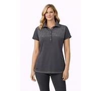 Poloshirt LPO "Funktionspolo Charlotte", Damen, Gr. 40 (M), grau (asphalt), Jersey, 50% Baumwolle. 50% Polyester, regular fit hüftbedeckend, Shirts, Auch in Großen Größen erhältlich (54150164-40) asph