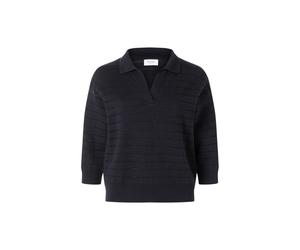 Poloshirt MAERZ MUENCHEN "Maerz Muenchen 317100 Poloshirt Damen Bekleidung", Damen, Gr. 38, blau, 55% Wolle (Merino), 45% Baumwolle, Shirts (55610360-38) blau