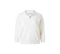 Poloshirt MAERZ MUENCHEN "Maerz Muenchen 317100 Poloshirt Damen Bekleidung", Damen, Gr. 46, weiß, 55% Wolle (Merino), 45% Baumwolle, Shirts (63881862-46) weiß