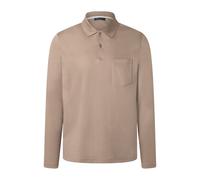 Poloshirt MAERZ MUENCHEN "Maerz Muenchen 638900 Langarm-Poloshirt Herren Bekleidung", Herren, Gr. 50, beige, 100% Baumwolle, Shirts (93790006-50) beige