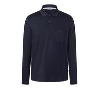 Poloshirt MAERZ MUENCHEN "Maerz Muenchen 638900 Langarm-Poloshirt Herren Bekleidung", Herren, Gr. 50, blau, 100% Baumwolle, Shirts (98846447-50) blau