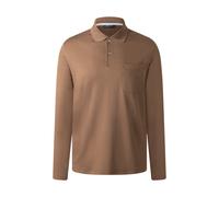 Poloshirt MAERZ MUENCHEN "Maerz Muenchen 638900 Langarm-Poloshirt Herren Bekleidung", Herren, Gr. 52, braun, 100% Baumwolle, Shirts (63439540-52) braun