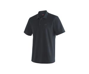 Poloshirt MAIER SPORTS "Ulrich", Herren, Gr. 7XL, schwarz, 100% Polyester, Rundhals, Shirts, Herren Polo kurzarm, leichtes Shirt, Funktionsshirt mit Kragen Reg Fit (42648950-7XL) schwarz