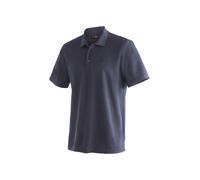 Funktionsshirt MAIER SPORTS "Ulrich", Damen, Gr. L, blau (dunkelblau), 100% Polyester, Rundhals, Shirts Funktionsshirt, Herren Poloshirt, kurzarm Freizeit-Shirt mit Hemdkragen, Reg. Fit, Topseller (76
