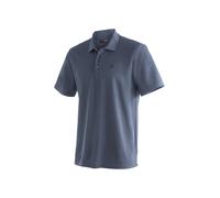 Poloshirt MAIER SPORTS "Ulrich", Herren, Gr. M, grau, 100% Polyester, Rundhals, Shirts, Herren Polo kurzarm, leichtes Shirt, Funktionsshirt mit Kragen Reg Fit (48638906-M) grau