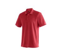 Poloshirt MAIER SPORTS "Ulrich", Herren, Gr. XXL, rot, 100% Polyester, Rundhals, Shirts, Herren Polo kurzarm, leichtes Shirt, Funktionsshirt mit Kragen Reg Fit (90315448-XXL) rot
