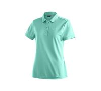 Poloshirt MAIER SPORTS "Ulrike", Damen, Gr. 40, hellmint, 100% Polyester, Rundhals, Shirts, Damen Polo kurzarm, leichtes Shirt, Funktionsshirt mit Kragen, Reg Fit (36762244-40) hellmint
