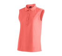 Poloshirt MAIER SPORTS "Ulrike sleeveless", Damen, Gr. 46, rosa (altrosa), 100% Polyester, Shirts, Damen Funktionsshirt, ärmelloses Freizeitshirt, Regular Fit (22462237-46) altrosa