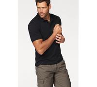 Poloshirt MAN'S WORLD, Herren, Gr. 40/42 (XS), schwarz, Piqué, Obermaterial: 100% Baumwolle, unifarben, Basic, regular fit, Rundhals, Flachstrickbündchen, Shirts, Kurzarm, lockere Passform, unifarben 
