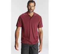 Poloshirt MAN'S WORLD, Herren, Gr. 52/54 (L), rot (weinrot), Piqué, Obermaterial: 100% Baumwolle, unifarben, Basic, regular fit, Rundhals, Flachstrickbündchen, Shirts, Kurzarm, lockere Passform, unifa