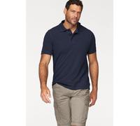 Poloshirt MAN'S WORLD, Herren, Gr. 64 (3XL), blau (marine), Piqué, Obermaterial: 100% Baumwolle, unifarben, Basic, regular fit, Rundhals, Flachstrickbündchen, Shirts, Kurzarm, lockere Passform, unifar