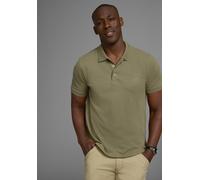 Poloshirt MAN'S WORLD, Herren, Gr. 72/74 (5XL), grün (khaki), Piqué, Obermaterial: 100% Baumwolle, unifarben, Basic, regular fit, Rundhals, Flachstrickbündchen, Shirts, Kurzarm, lockere Passform, unif