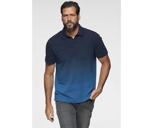 Poloshirt MAN'S WORLD, Herren, Gr. L (52/54), blau (blau, marine), Piqué, Obermaterial: 100% Baumwolle, bestickt, normal, Shirts Poloshirt, Kurzarm, mit Polokragen, aus Piqué-Stoff, mit stilvoller Sti