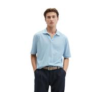 Poloshirt MARC O'POLO "aus Baumwoll-Leinen-Mix", Herren, Gr. L, blau (dusted blau), Obermaterial: 80% Baumwolle, 20% Leinen, unifarben, regular fit, Shirts (96397625-L) dusted blau