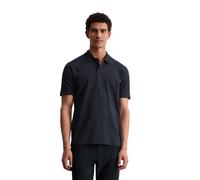 Poloshirt MARC O'POLO "aus Bio-Baumwoll-Mix", Herren, Gr. XL, blau (schwarz navy), Obermaterial: 95% Baumwolle, 5% Elasthan, unifarben, regular fit, Shirts (37448664-XL) schwarz navy